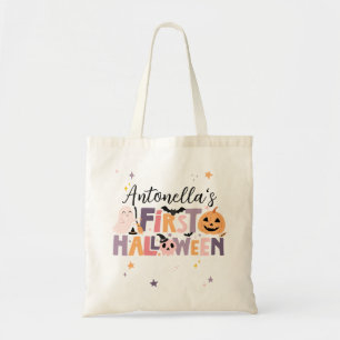 Bolsa Tote Primeiro Dia das Bruxas do Bebê Personalizado