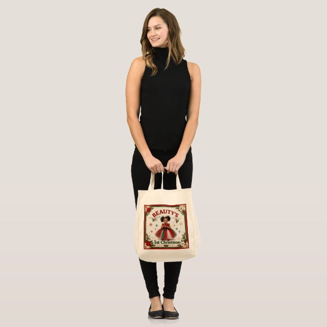 BOLSA TOTE PRIMEIRO NATAL DA BEBÊ (Frente (modelo))