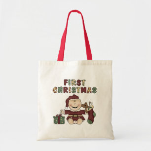 Bolsa Tote Primeiros Camisetas e presentes de Natal