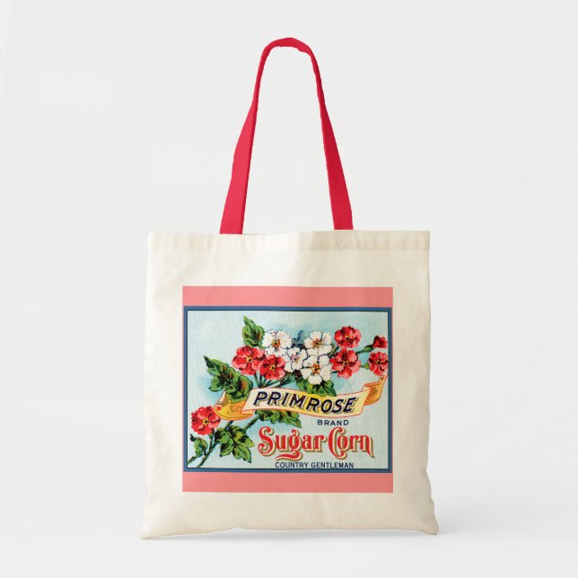 Bolsa Tote Primrose Flowers Vintage Crate Art (Frente)