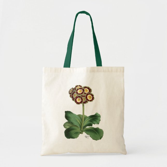Bolsa Tote Primula Auricula Vermelha (Frente)