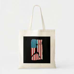 Bolsa Tote Prin de atleta Patriótico de Bandeira Americana