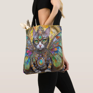 Bolsa Tote Prince Kitty Cat da Brigada da Asa da Borboleta