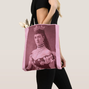 Bolsa Tote Princesa Alexandra da Dinamarca de rosa