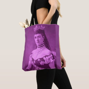 Bolsa Tote Princesa Alexandra da Dinamarca na lavanda