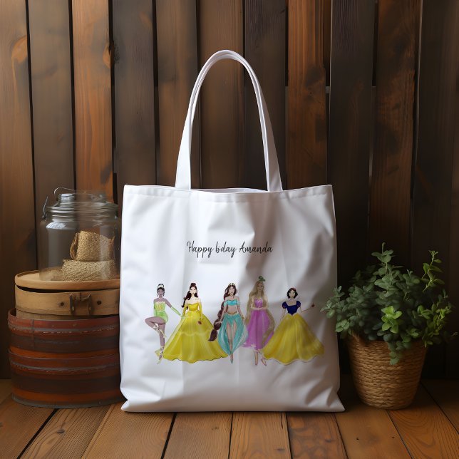 Bolsa Tote princesa, aniversário, (Criador carregado)