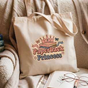 Bolsa Tote Princesa de Bolso - amante de livros lendo