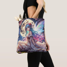 Princesa de Fada de Lua de Anime, em Jardim