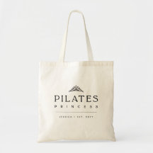 Princesa de Pilates Minimalista Preta Personalizad
