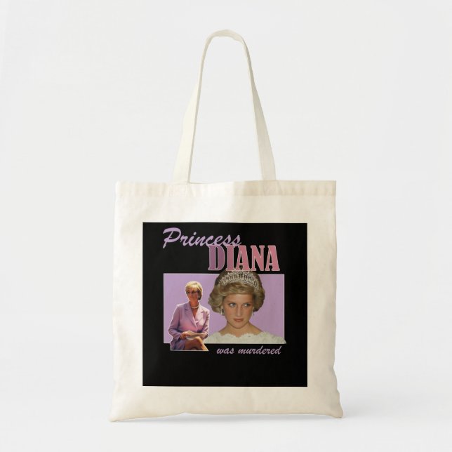Bolsa Tote Princesa Diana foi assassinada (Frente)