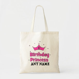 Bolsa Tote Princesa do primeiro aniversario!  com coroa