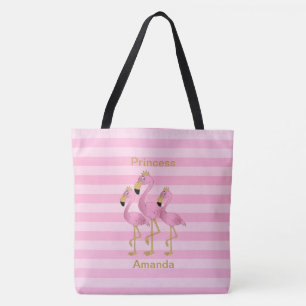 Bolsa Tote Princesa Flamingos Rosa - Personalizar