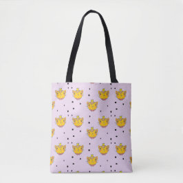 Bolsa Tote Princesa gatinha em roxo