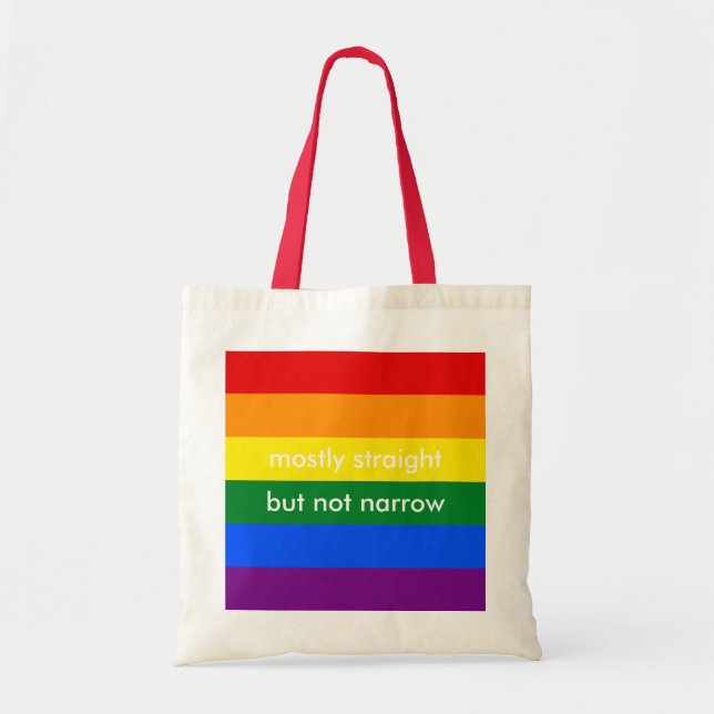Bolsa Tote Principalmente Hetero, mas não LGBTs estreitos (Frente)