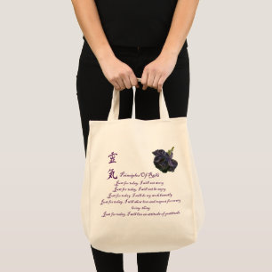 Bolsa Tote Princípios de Reiki apenas para hoje
