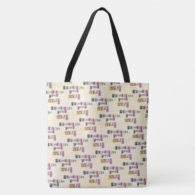 Bolsa Tote Priorize a Si Mesmo (Frente)