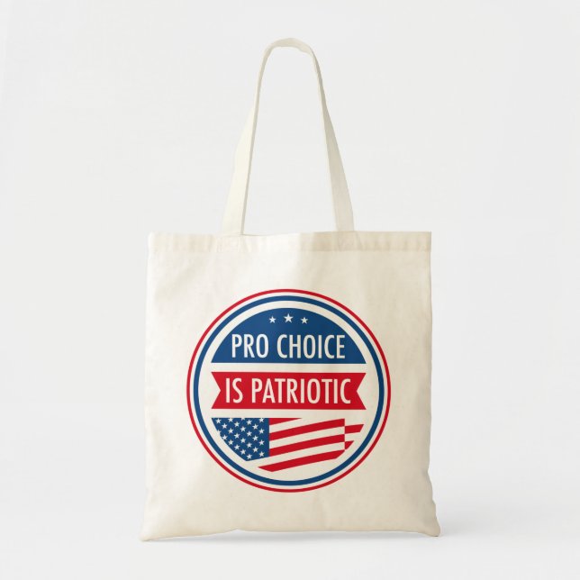 Bolsa Tote Pro Choice é a Liberdade das Mulheres Americanas P (Frente)