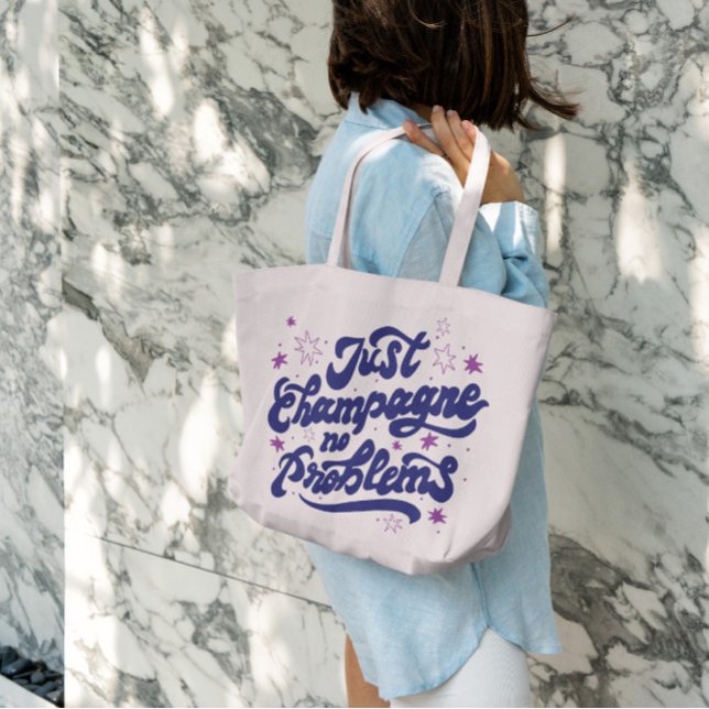 Bolsa Tote Problemas de champanhe (Criador carregado)