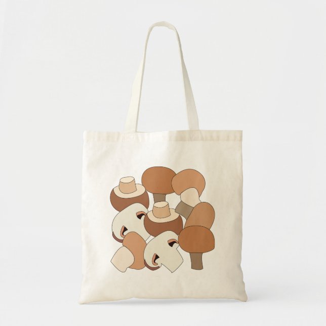 Bolsa Tote Procura de Cogumelos Comestíveis  (Frente)