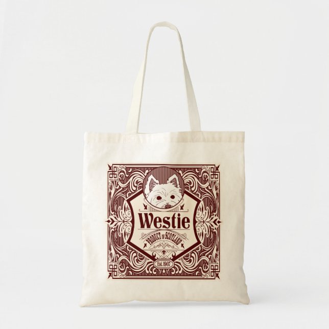 Bolsa Tote Produto antigo Westie da Escócia (Frente)