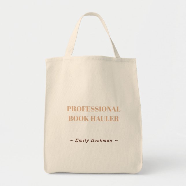 Bolsa Tote Professional Book Hauler Tote for Serious Readers (Frente)