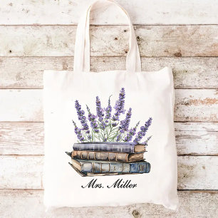 Bolsa Tote Professor Casamento Floral Lavanda Personalizado