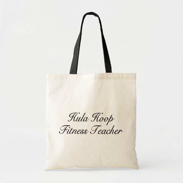 Bolsa Tote Professor da malhação da aro de Hula (Frente)