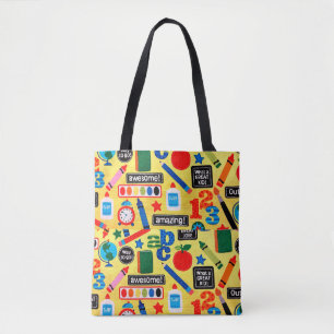 Bolsa Tote Professor de Arte da Pré-escola de Doodle - Bom fi