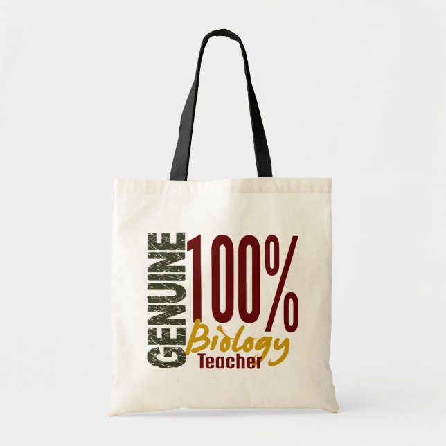 Bolsa Tote Professor de biologia genuíno (Frente)