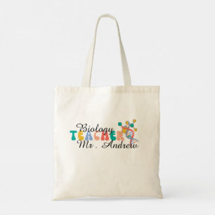 Bolsa Tote Professor de biologia personalizado, dia dos profe
