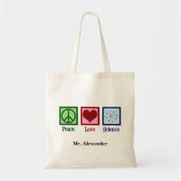 Professor de Ciência do Peace Love Personalizado