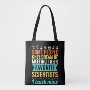 Bolsa Tote PROFESSOR DE CIÊNCIAS Ensine Biologia Química Físi