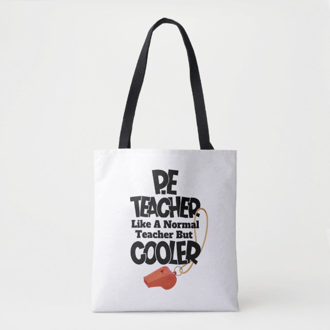 Bolsa Tote Professor de Educação Física Como um Professor Nor (Frente)