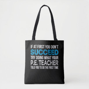 Bolsa Tote Professor de Educação Física Presente Engraçado