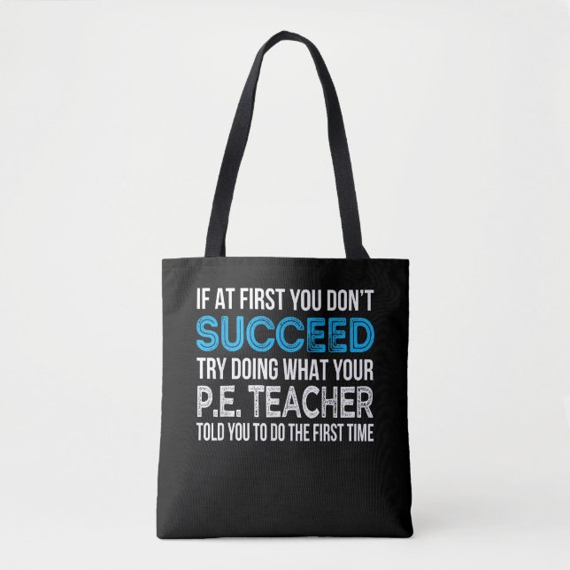 Bolsa Tote Professor de Educação Física Presente Engraçado (Frente)
