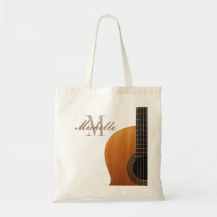 Bolsa Tote Professor de guitarra com nome personalizado e alu