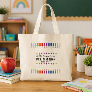 Bolsa Tote Professor de Jardim de Infância de Giz de Cera Arc