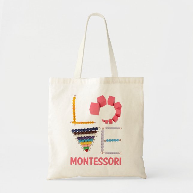 Bolsa Tote Professor de Matemática do Love Montessori Educati (Frente)