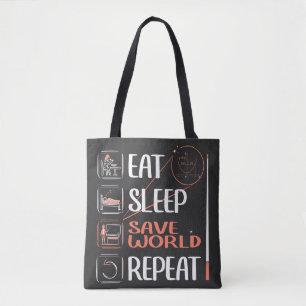 Bolsa Tote Professor de Super Matemática salva o mundo. Obrig