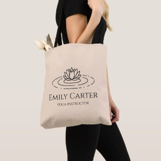 Bolsa Tote Professor de Yoga de Arte de Linha Minimalista Lót