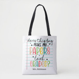 Bolsa Tote Professor Engraçado Corrigindo Provas