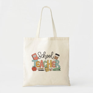 Bolsa Tote Professor Escolar Ensinando Presentes de Líderes F