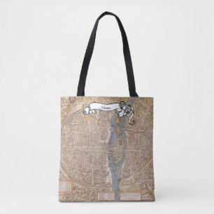 Bolsa Tote Professor francês presente mapa parisiense persona