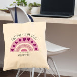 Bolsa Tote Professor Incrível Coisa Boho Arco-Íris Personaliz<br><div class="desc">Saco personalizado para o Professor Admirável Coisa - presente para professor excelente para o obrigado final do ano ou presente para apreciação de professores. A design é impressa em ambos os lados e apresenta um arco-íris cor-de-rosa, ao estilo do boho, decorado com folhas e corações amorosos. Ela é escrita com...</div>