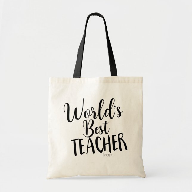 Bolsa Tote PROFESSOR MAIS  INCRÍVEL DO MUNDO Nome Personaliza (Frente)