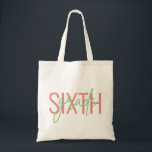 Bolsa Tote Professor Oferece Sexto Grau Qualquer Script Moder<br><div class="desc">Edite facilmente o nível da nota E as cores da fonte para criar um presente exclusivo para aquele professor especial! Basta clicar no botão Personalizar para editar o nível. Ou clique em "Editar usando a ferramenta Design" para editar as cores. Este design apresenta um script moderno e fontes de sans...</div>