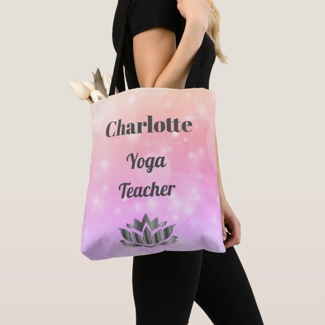Bolsa Tote Professor Personalizado de Yoga (Close Up)