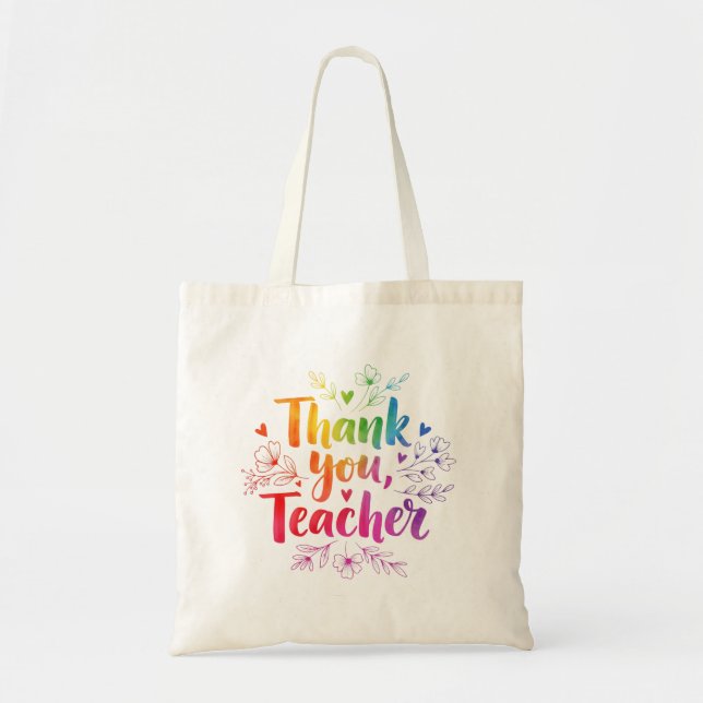 Bolsa Tote Professor Rainbow Obrigado Tote Bag (Frente)