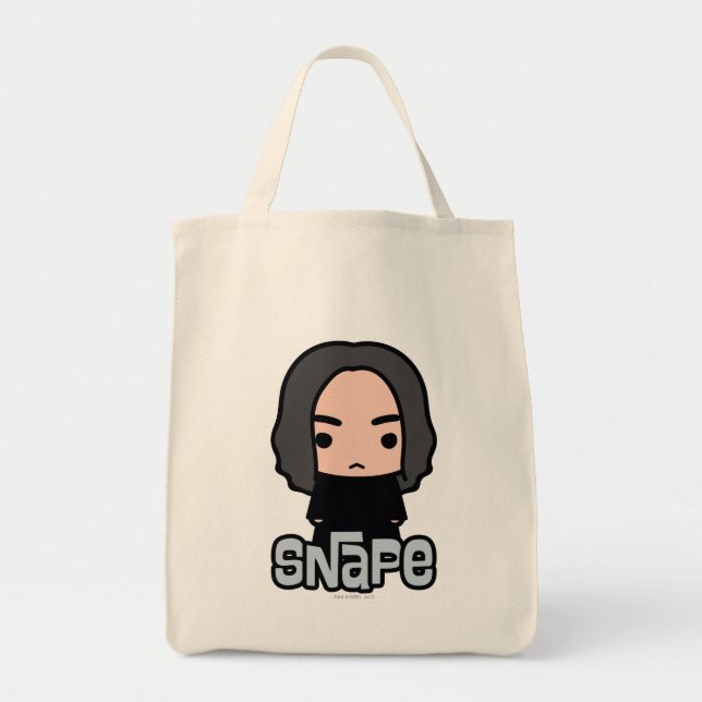 Bolsa Tote Professor Snape Cartoon Character Art (Frente)