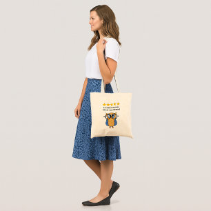 Bolsa Tote Professor texto personalizado escola coruja